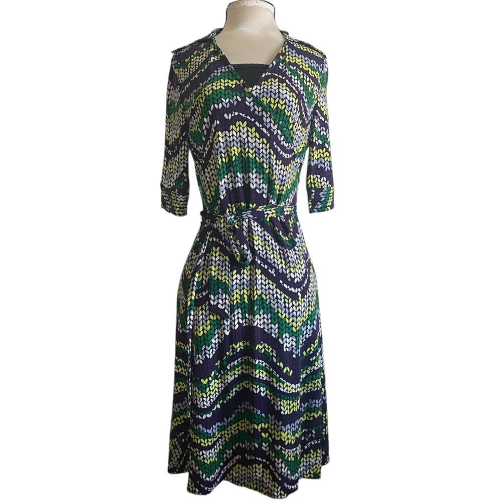 Diane Von Furstenberg 100% Silk Jersey Wrap Dress Size 6 - Picture 1 of 8